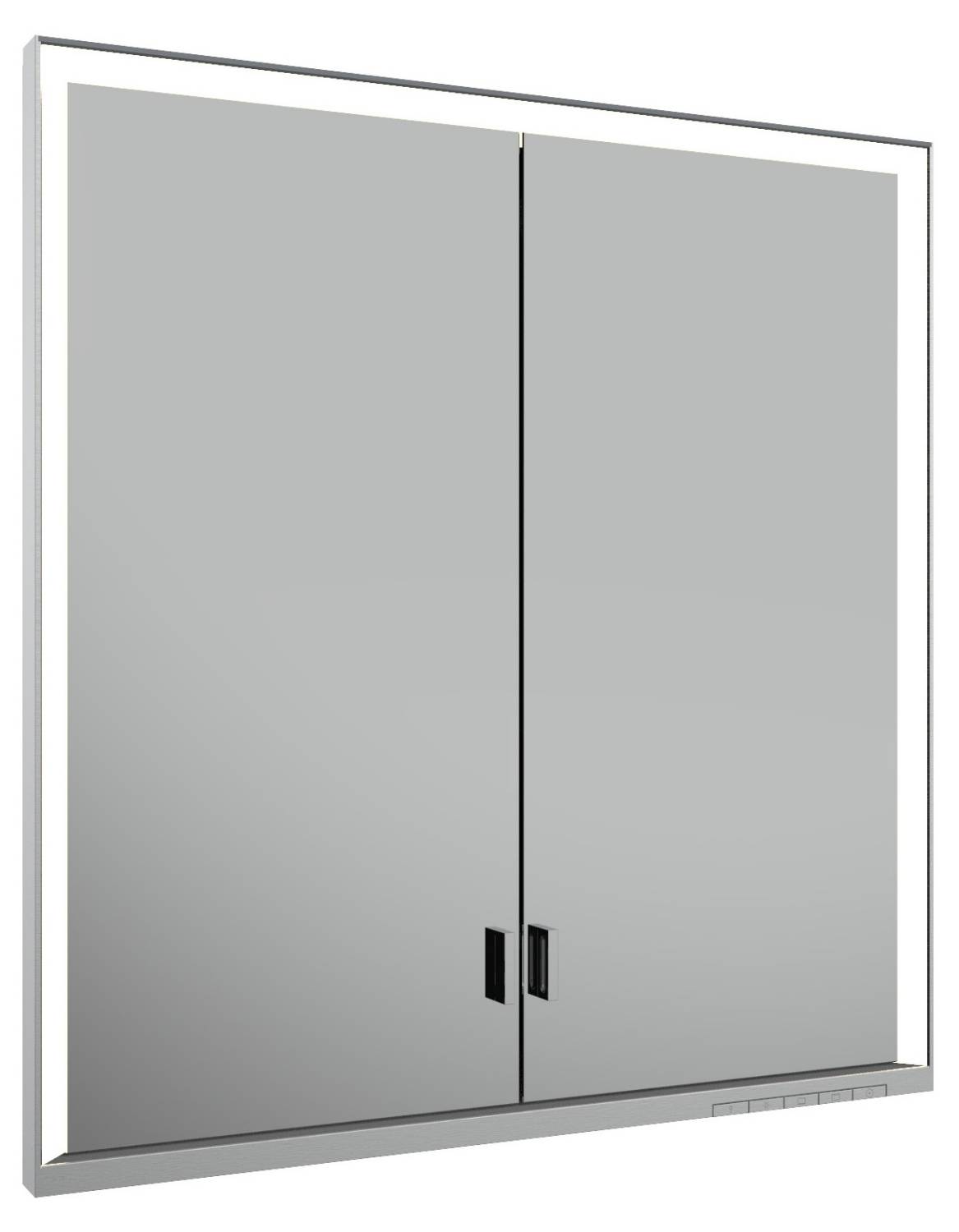 Bathroom Mirror Cabinet - (2 Door) with Lighting - Recessed & Wall Mounted options - ROYAL LUMOS - Mirror cabinet