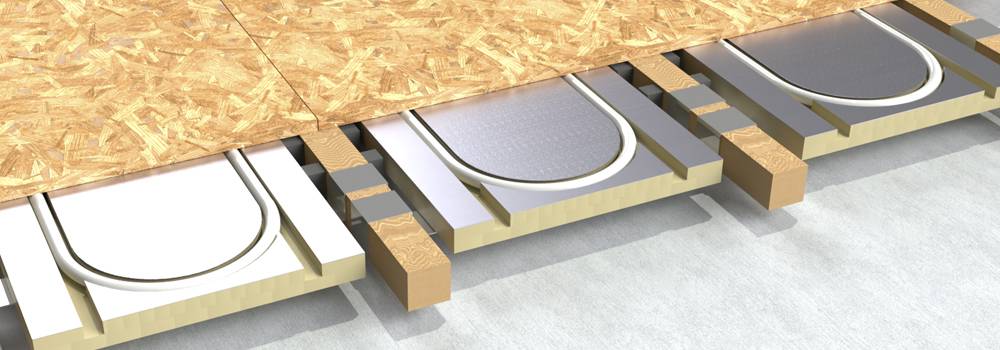 InstaGroup Sustainable Acoustic Cradle and Batten Flooring System with Underfloor Heating