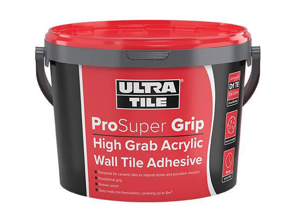 ProSuper Grip: High Grab Acrylic Wall Tile Adhesive