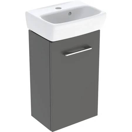Geberit Selnova Square Set Of Handrinse Basins With Cabinet, One Door