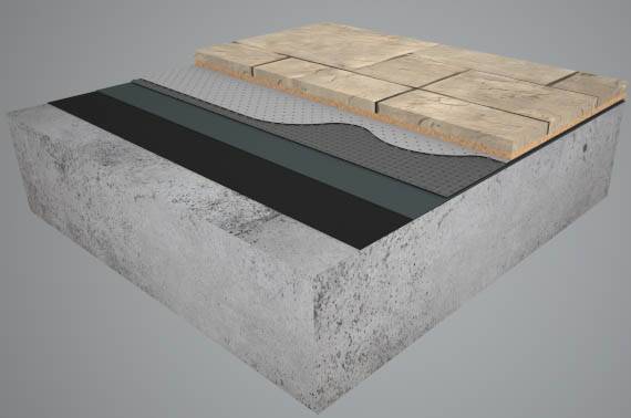 Drainage Membrane - Newton NewSeal 408 DeckDrain for Decks & Flat Roofs - Drainage Membrane for Decks & Flat Roofs