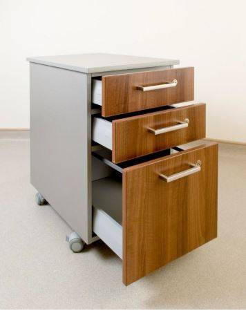 Hygenius® Mobile Pedestal Unit - Desk height mobile pedestal unit