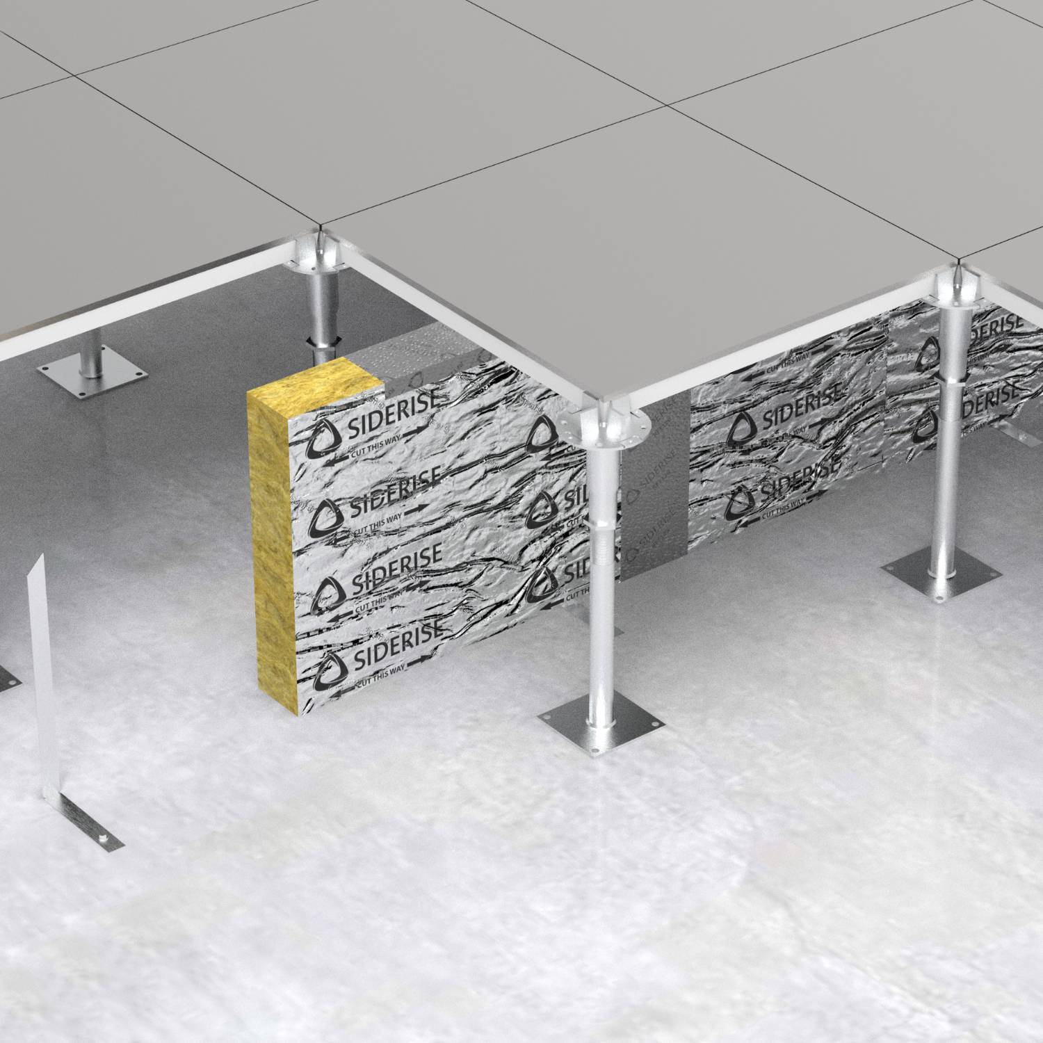 Siderise RF Cavity Barrier and Firestop for Raised Access Floors