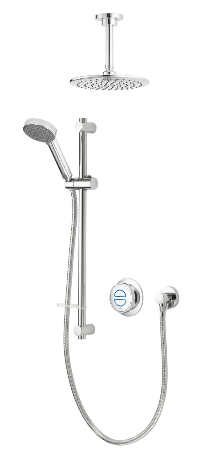 Quartz Classic Smart Divert Concealed Shower With Adjustable And Fixed Ceiling Heads