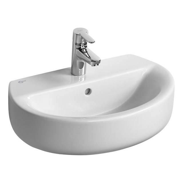 Concept Space Sphere 55cm Washbasin - Short Projection