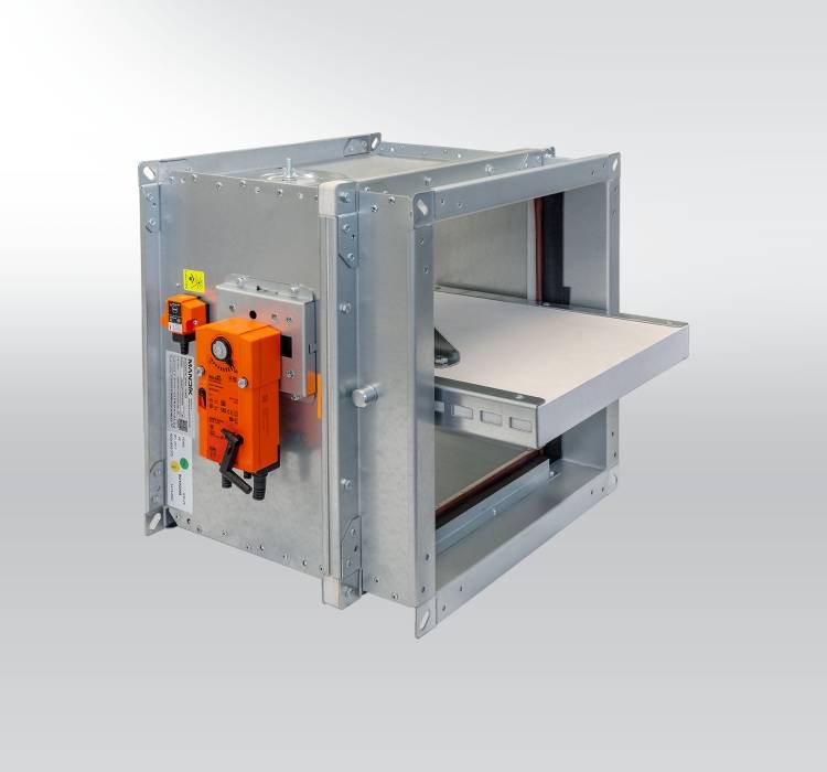 FDMQ - Rectangular EIS Fire Damper (≤1500x800mm) - Manual/Motorised  - Fire Damper 