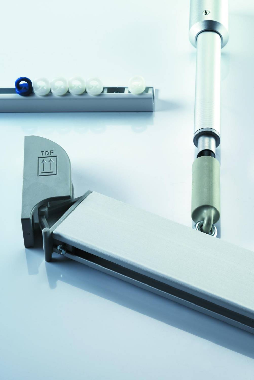 Cubicle Curtain Track with Ligature Resistant safety device - Silent Gliss System SG 6650 - Curtain Supports