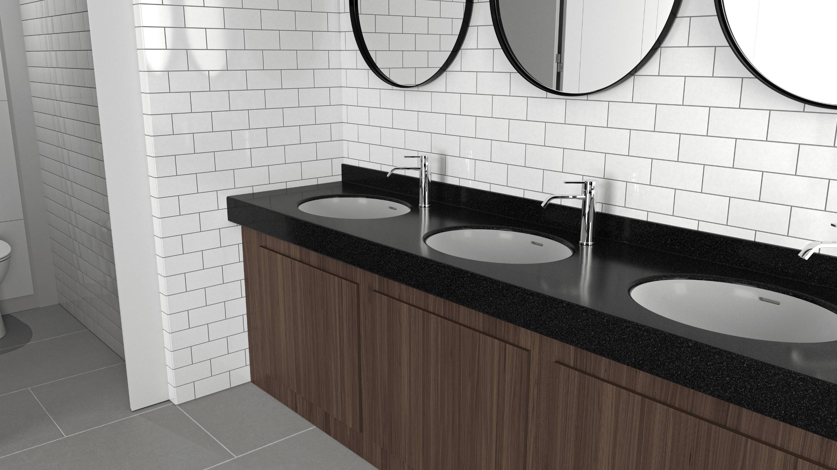 Solid Surface Vanity - Vanity Unit 