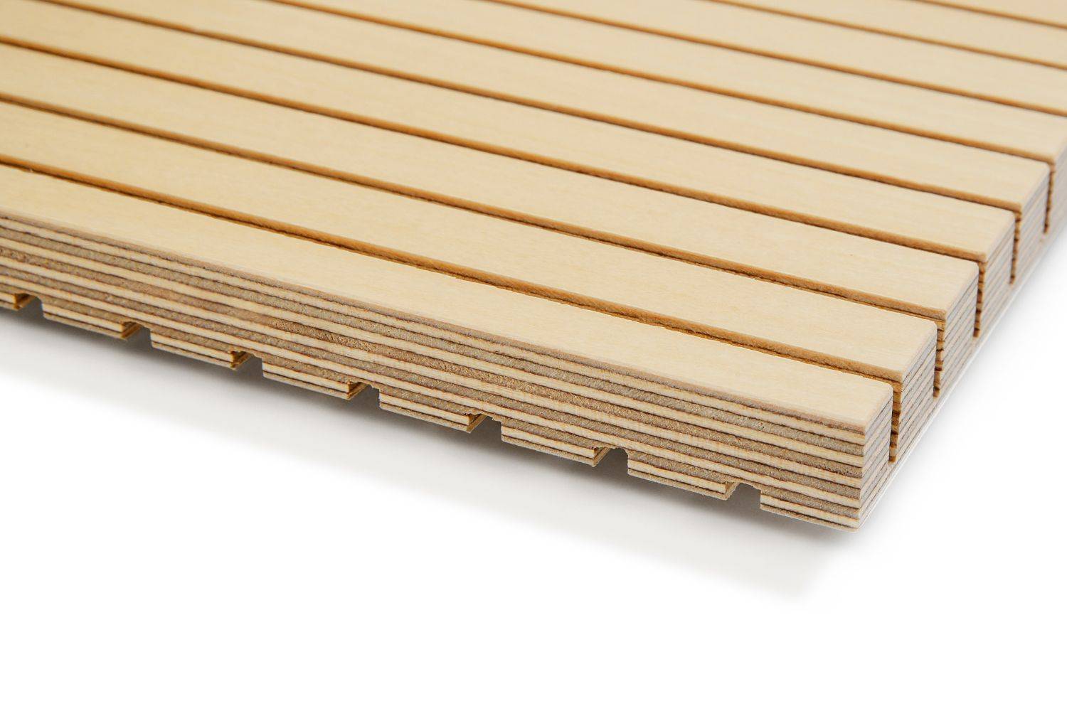 Riga Wood Birch Plywood Perforated / Grooved Acoustic Panels 