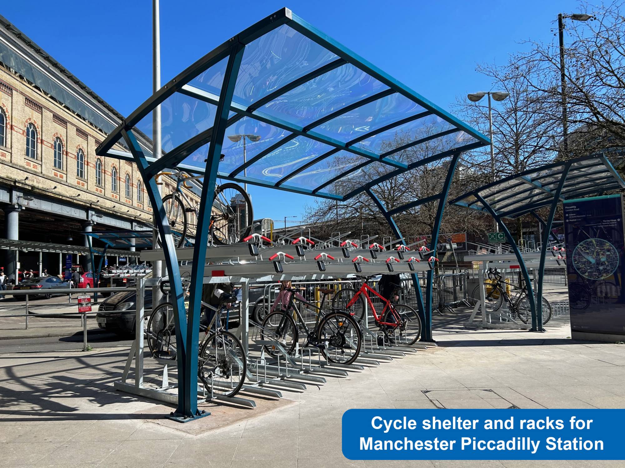 FalcoRail Cycle Shelter - Open and Spacious Cycle Shelter Canopy