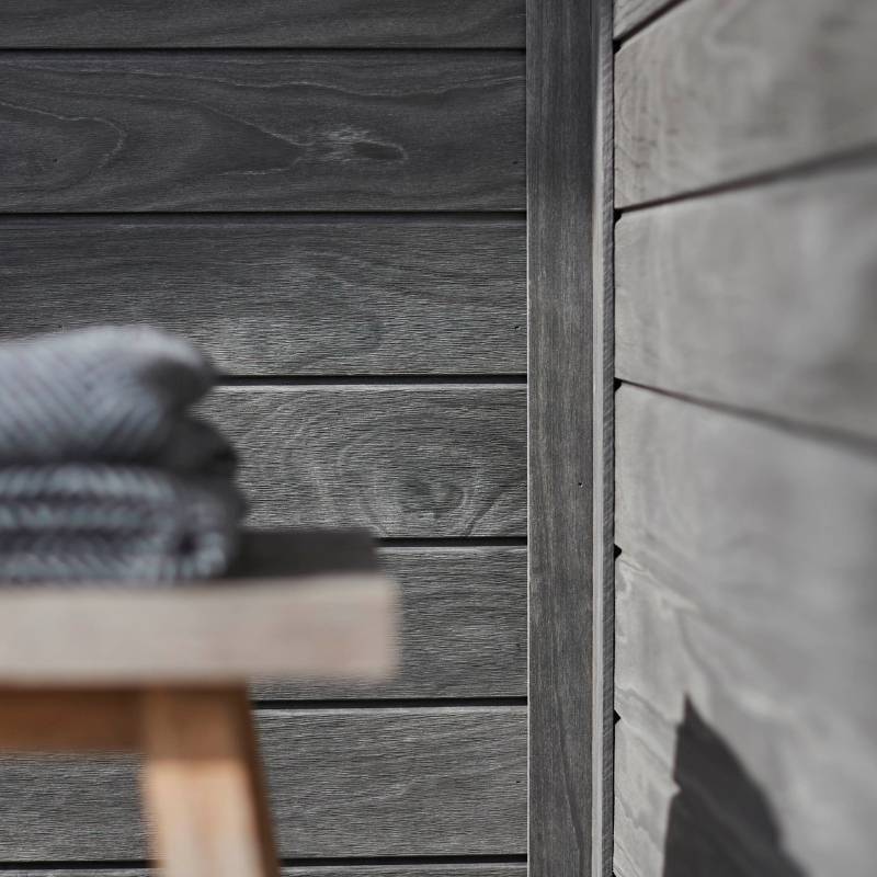 Accoya Color Grey Cladding - timber weatherboard