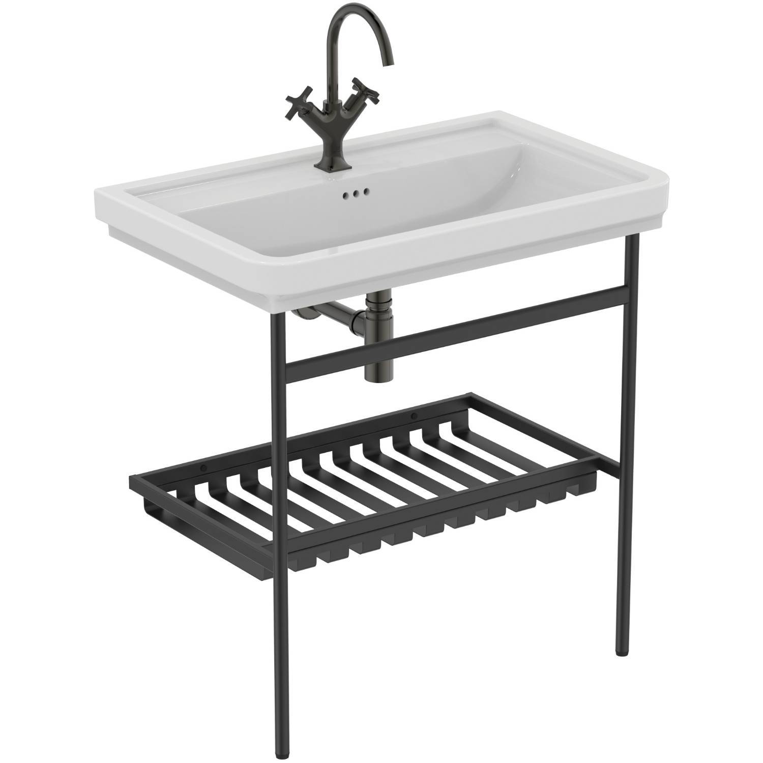 Ideal Standard Calla 85cm vanity washbasin, one taphole with overflow 