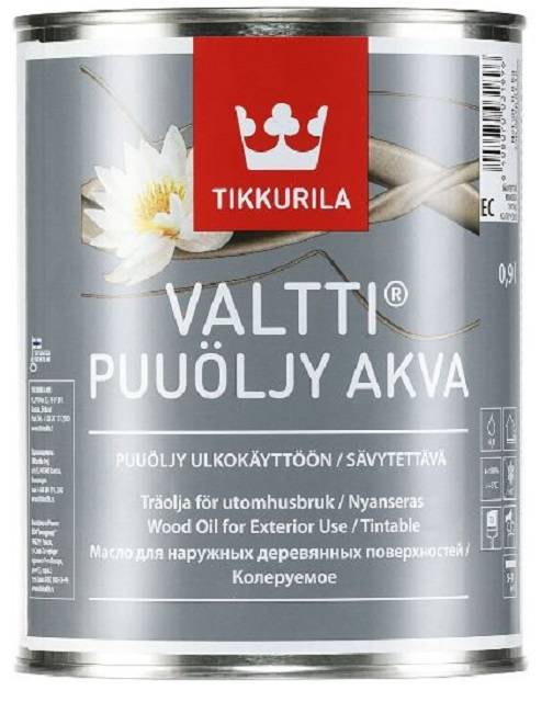 Valtti Wood Oil Plus (Puuoljy Akva) - waterbased exterior timber oil