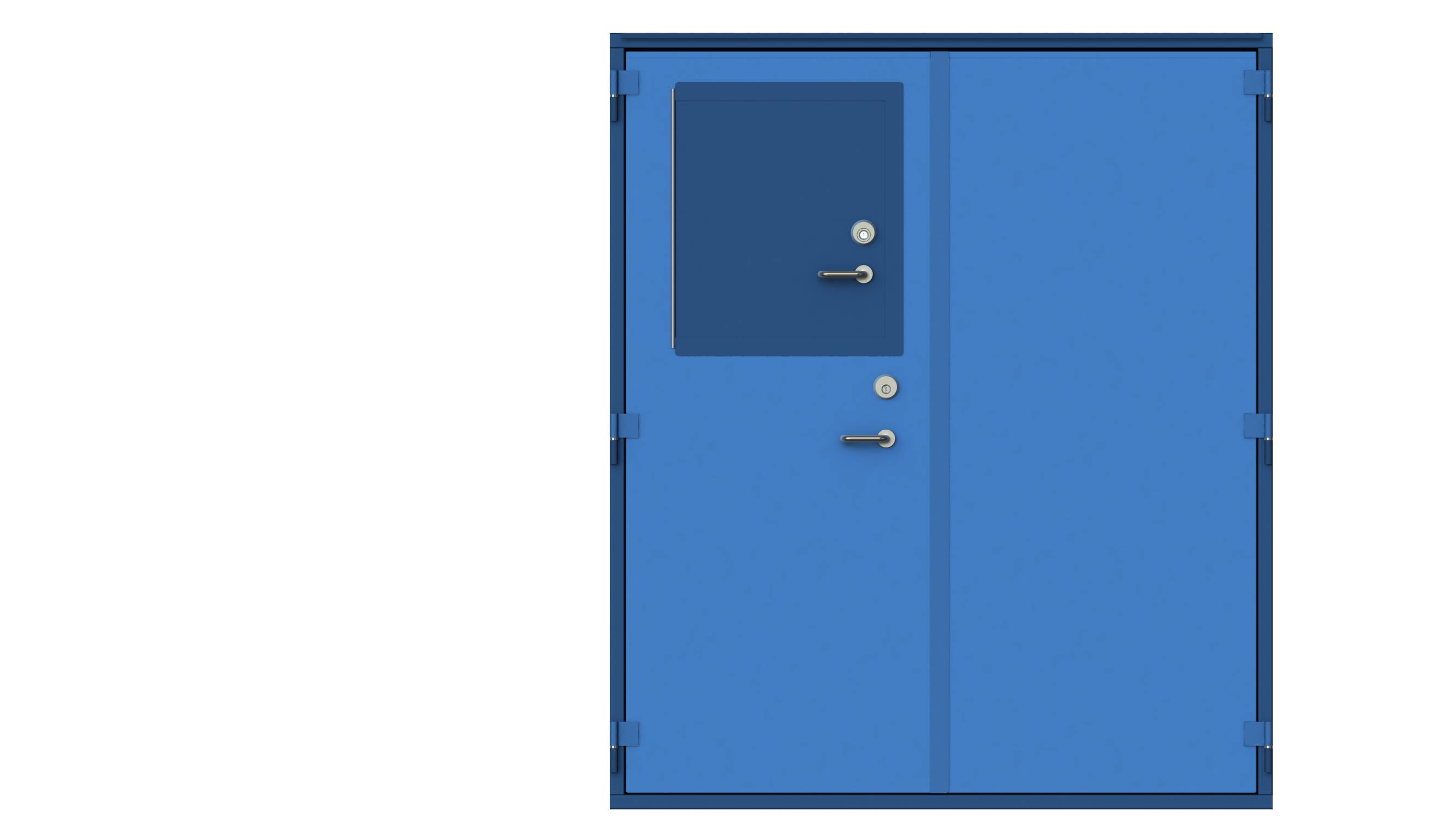 M2M2 Double Leaf Security and Flood Door Set  