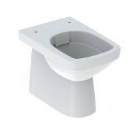 Geberit Selnova Square Floor-Standing WC, Washdown, Back-To-Wall, Horizontal Or Vertical Outlet, Semi-Shrouded, Rimfree - Floor-standing WC