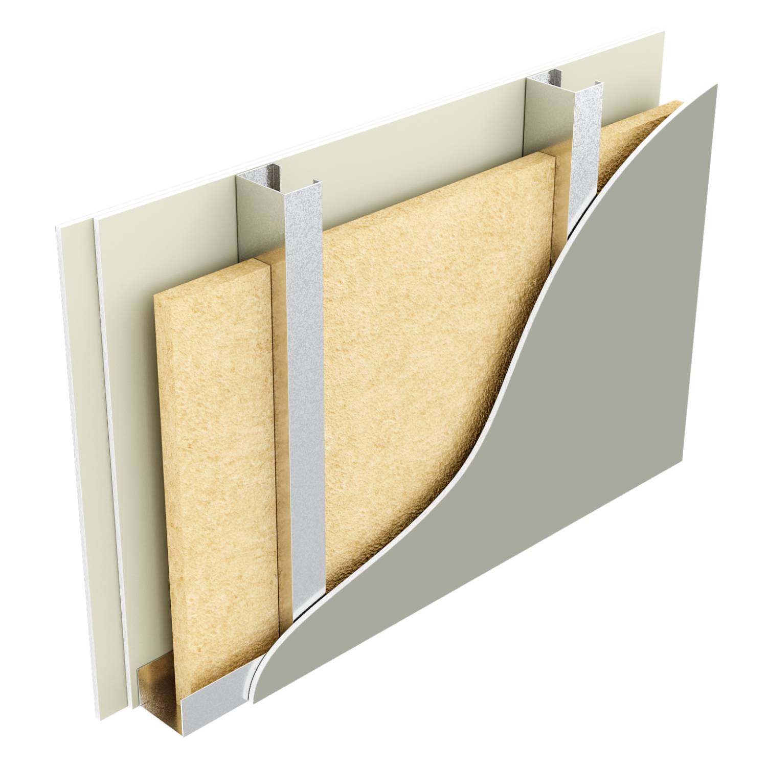 Metsec SFS infill wall with RCM Multipurpose sheathing board, British Gypsum Gyproc plasterboard