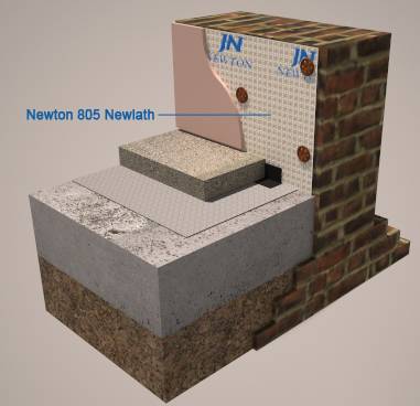 Newton 805 Newlath M10 - Damp-proof membrane
