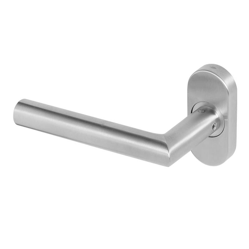 Stainless Steel  Lever Door Handle On Oval Rose - BLU™ KM960  | Coastal Group
