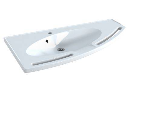 MATRIX angle wash basin - right facing R2040, left facing R2042