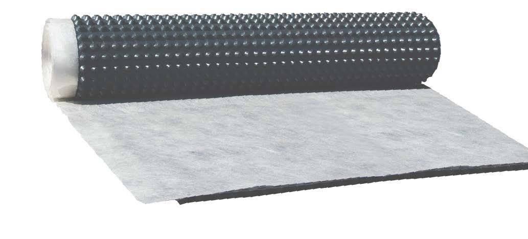 Protect and Drain - Wallbarn HDPE 20mm Perforated Protecto-drain with Bonded Geotextile (PD20PG)