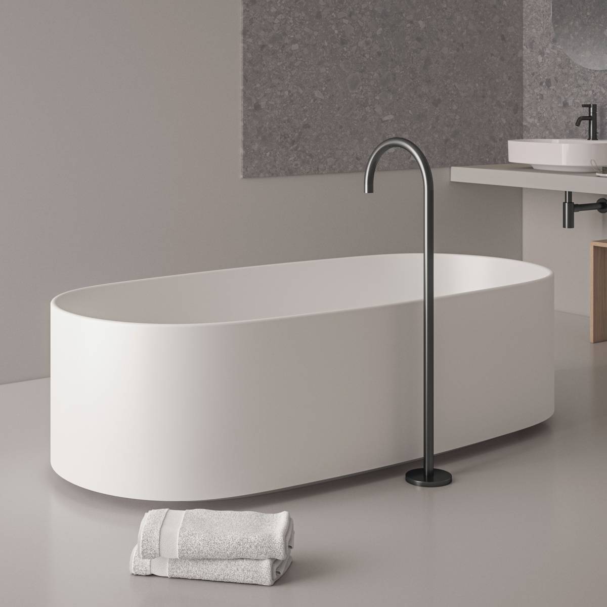 Ideal Standard Linda - X 175 x 85 cm Freestanding Solid Surface Bath