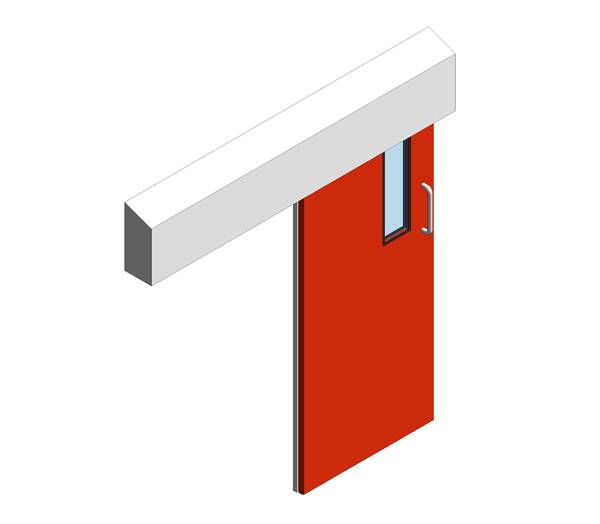 Hygienic Sliding GRP Fire Doors - 60 Min FR