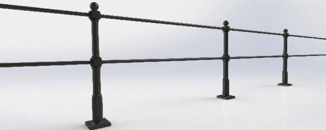 ASF Buckingham Recycled Cast Iron Post and Rail System