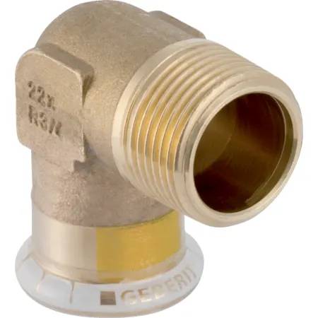 Geberit Mapress Copper Elbow Adaptor 90° With Male Thread (Gas)