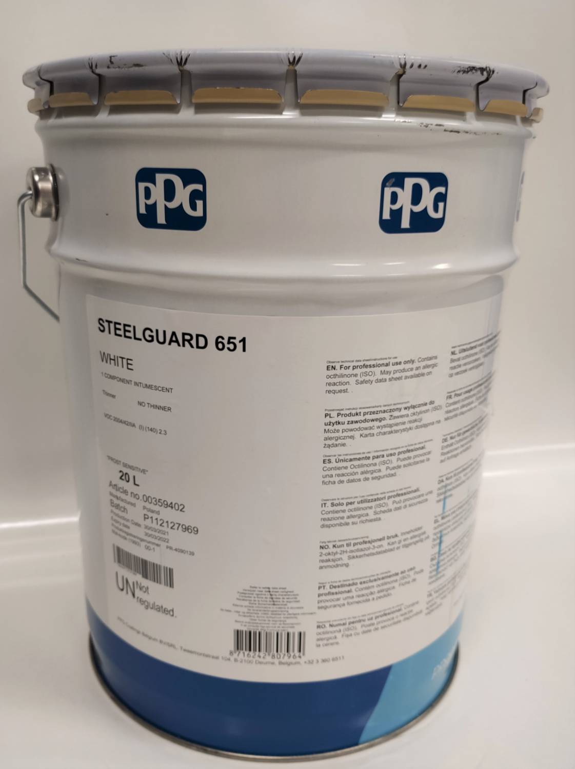 PPG STEELGUARD 651 Intumescent coating