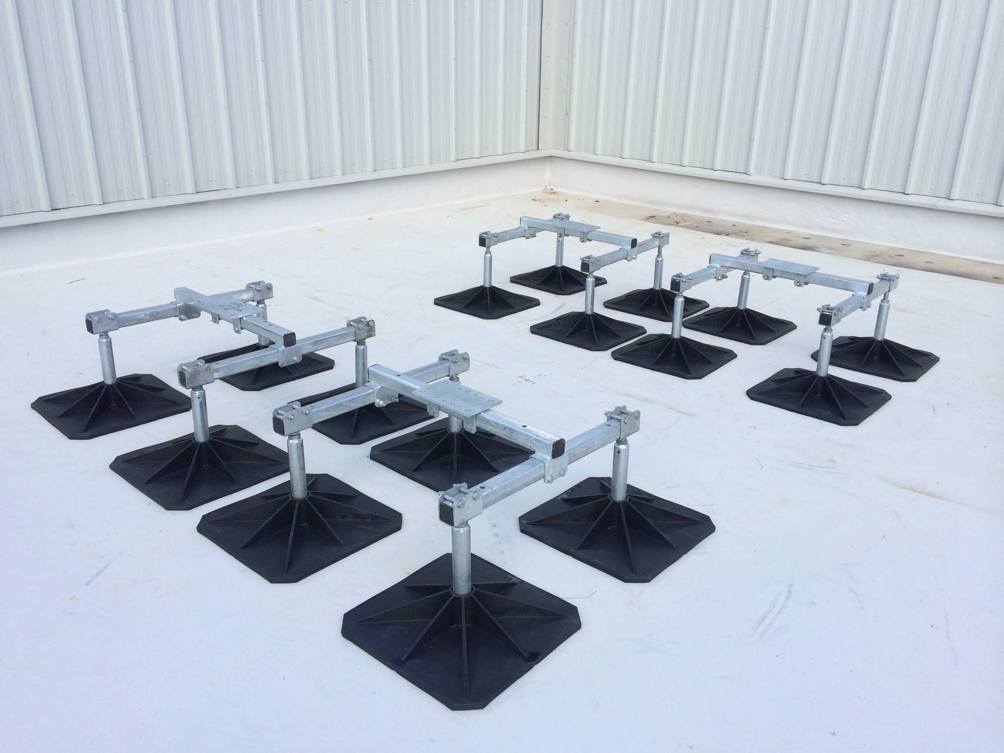 Flexi Heavy - Flexi Quad - Quad Support For Heavy Rooftop Plant