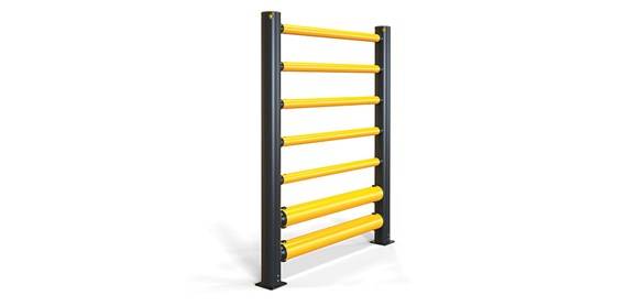 iFlex High Level Double Traffic Barrier+ 5 Rails