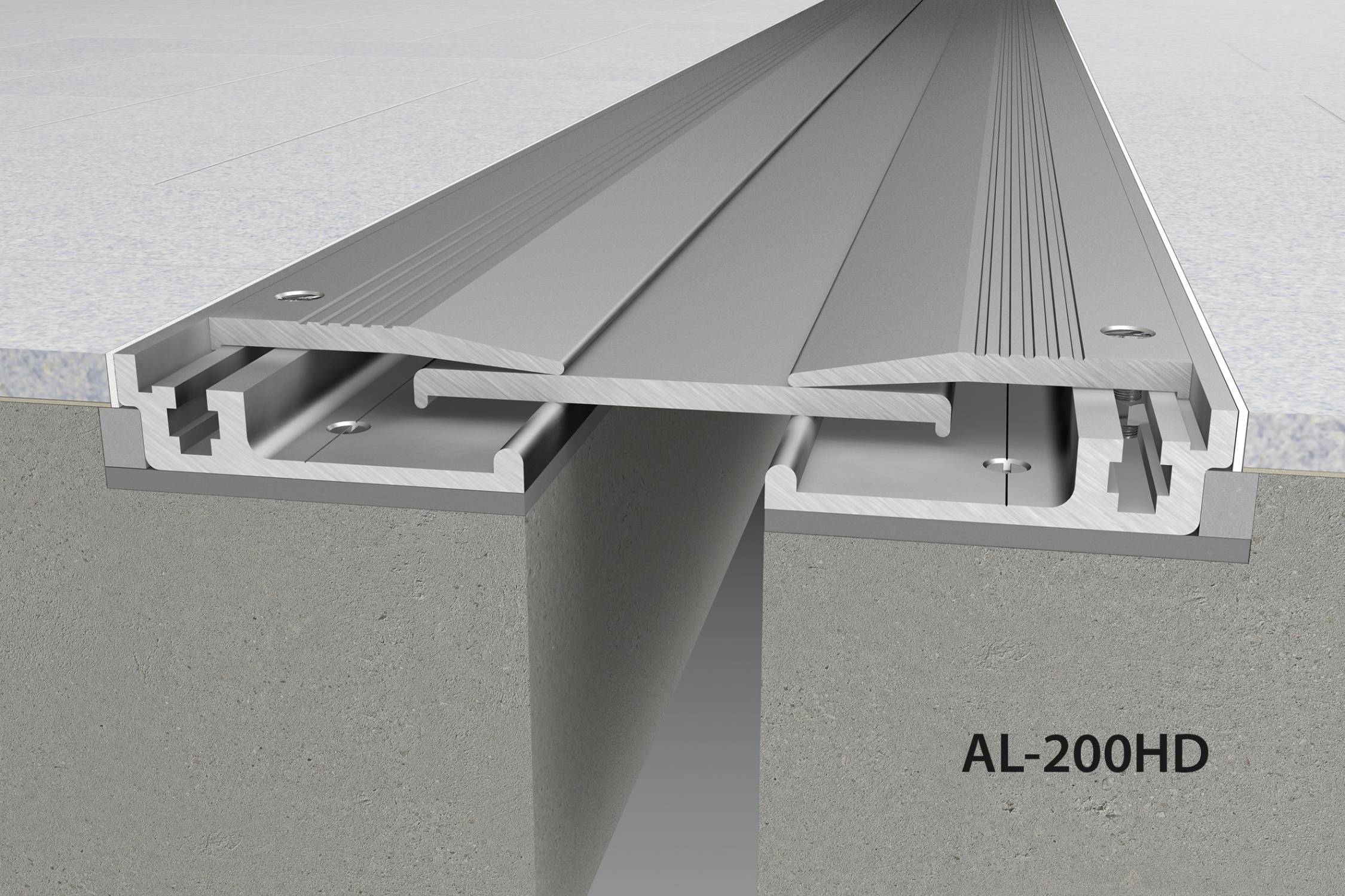 CS Allway® AL-HD and AL-HDC Series Heavy Duty Metal Floor Joint Covers - Recess Mounted