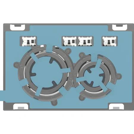 Geberit Sigma50 Flush Plate For Dual Flush, Round, Metal Colour Black Chrome