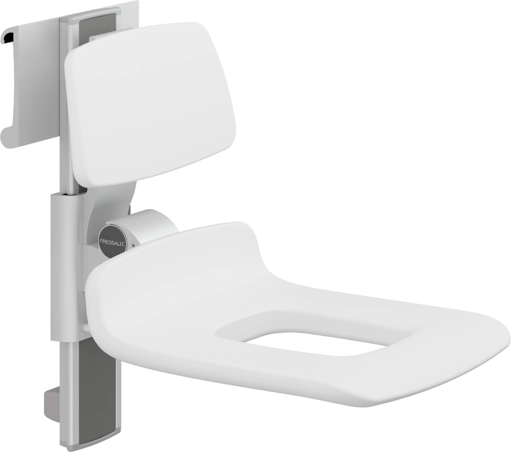 Height and Sideways Adjustable PLUS Shower Seat 450 with Aperture - R7455