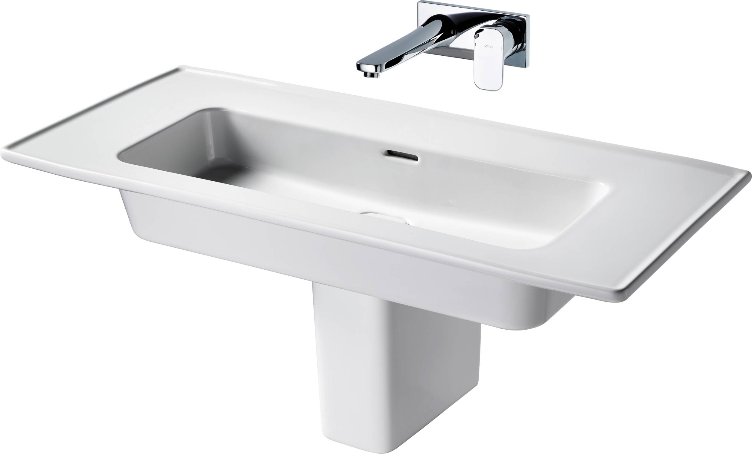 Fusaro Vanity Basin 100 White NTH