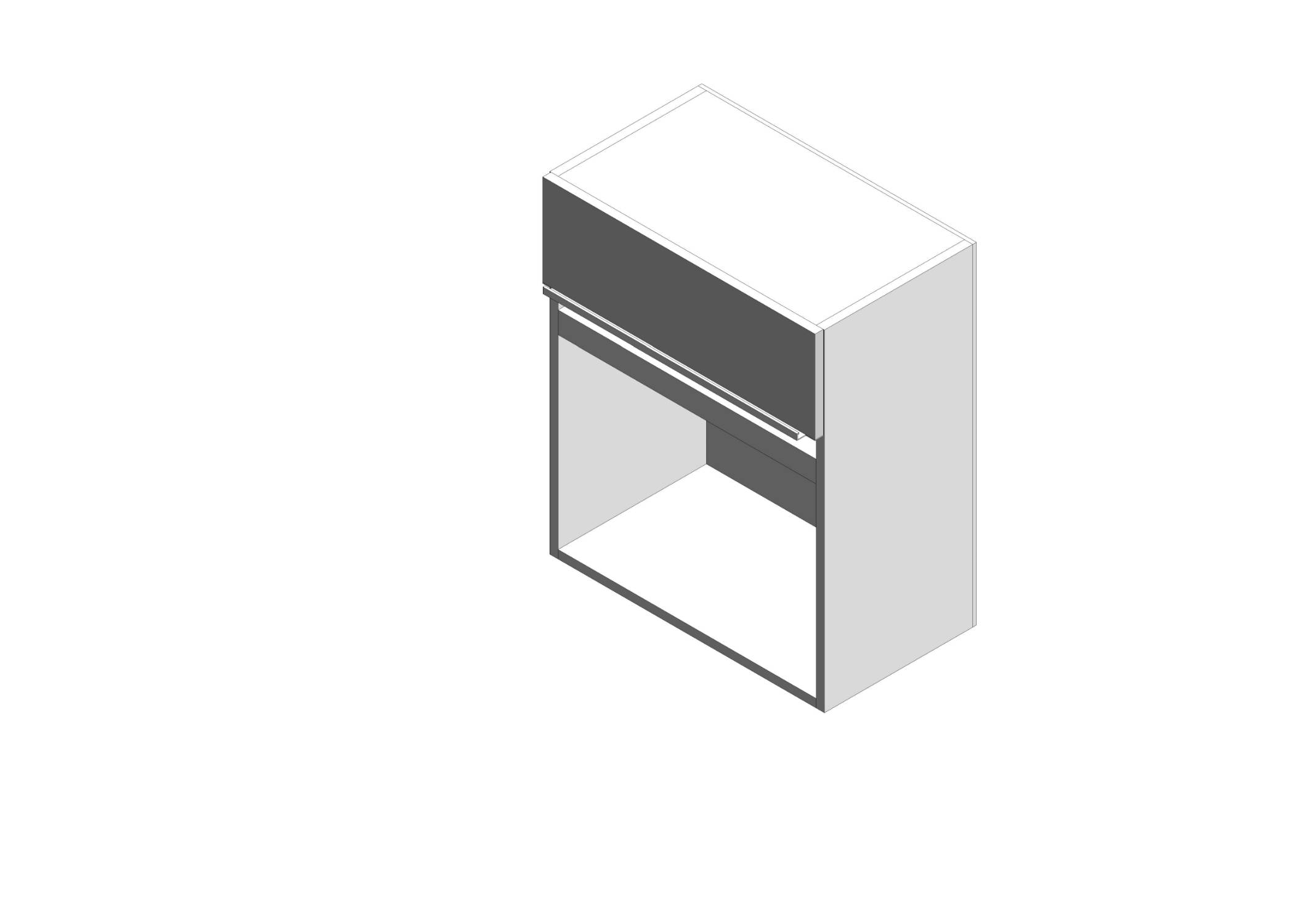 Linear Microwave Wall Cabinet - Std