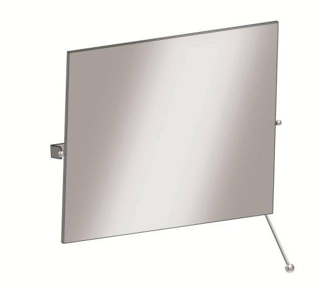 Tiltable stainless steel mirror