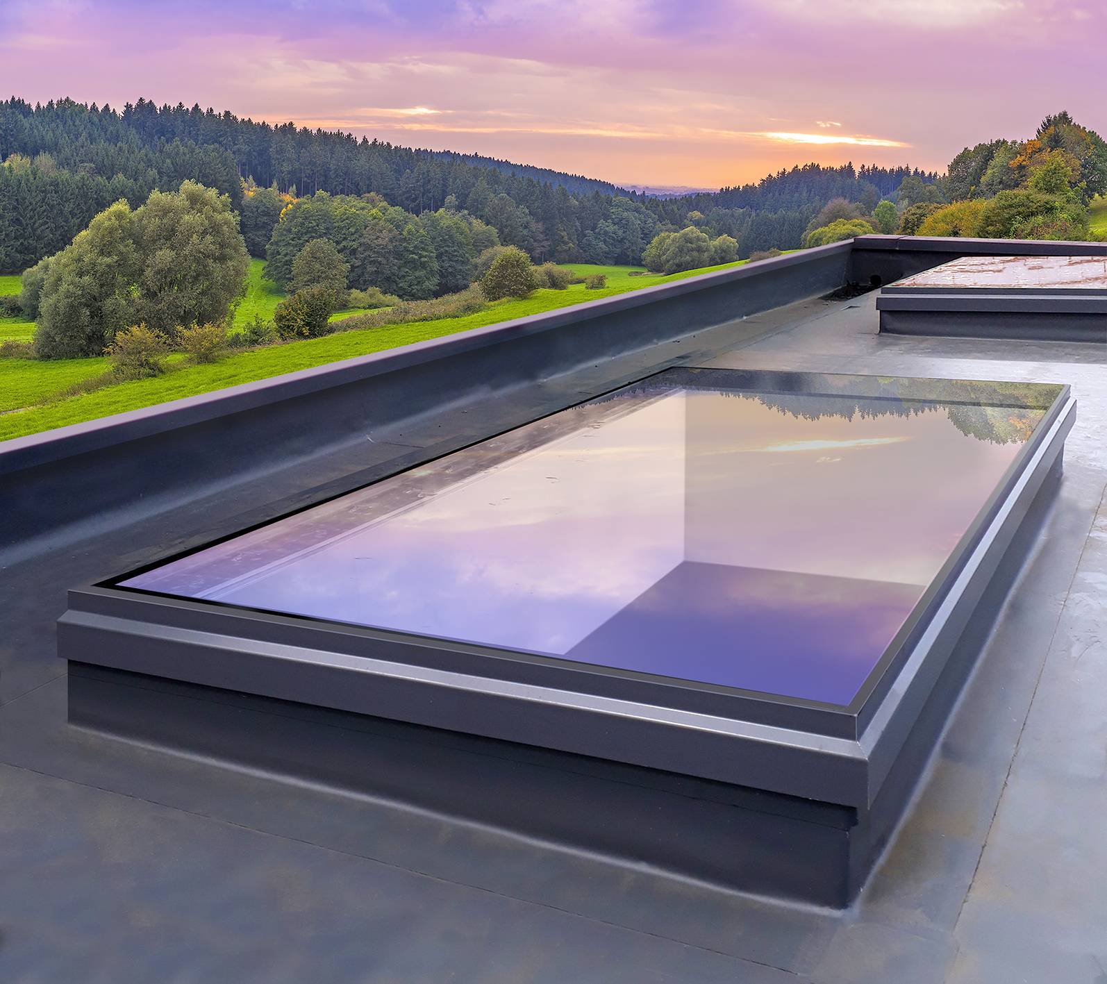 Kestrel Aluminium Flat Rooflight System - Aluminium rooflight system