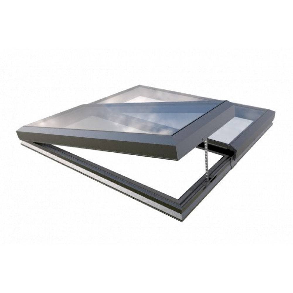 Electric Flat Roof Windows - Modular Rooflights - Mardome Glass Link - Glass Rooflights