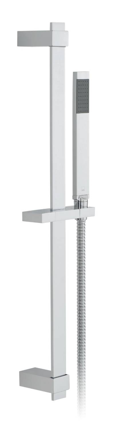 Square Single Function Slide Rail Shower Kit