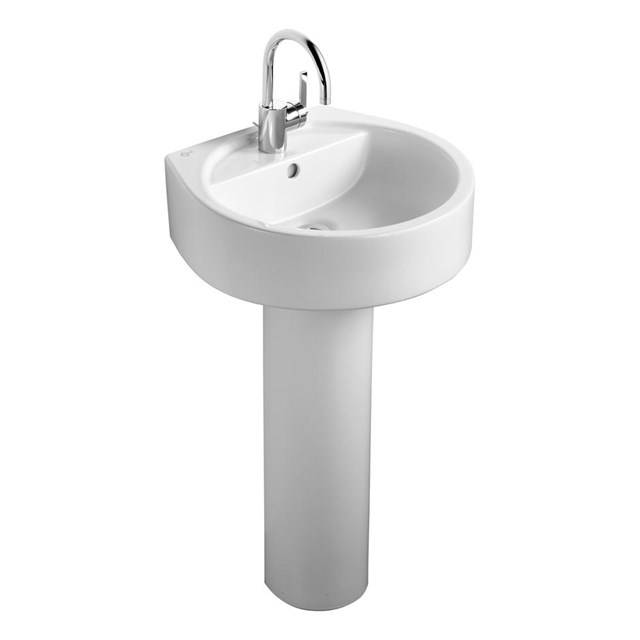 White Round 50cm Washbasin