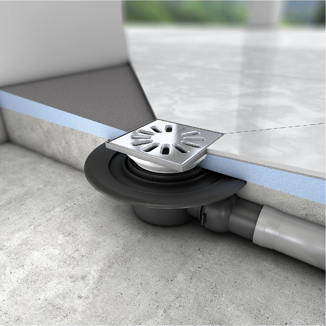 wedi Fundo Drains - shower waste drains with integral trap