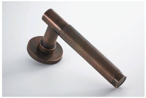 Diamond Mesh Lever Handle (HUKP-0301-02) - Door Furniture