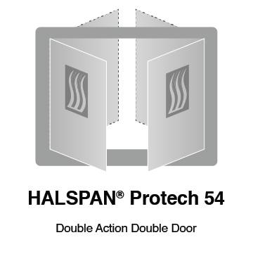 HALSPAN® ProTech 54 mm Interior Grade Door Blanks - Double Acting Double Doors