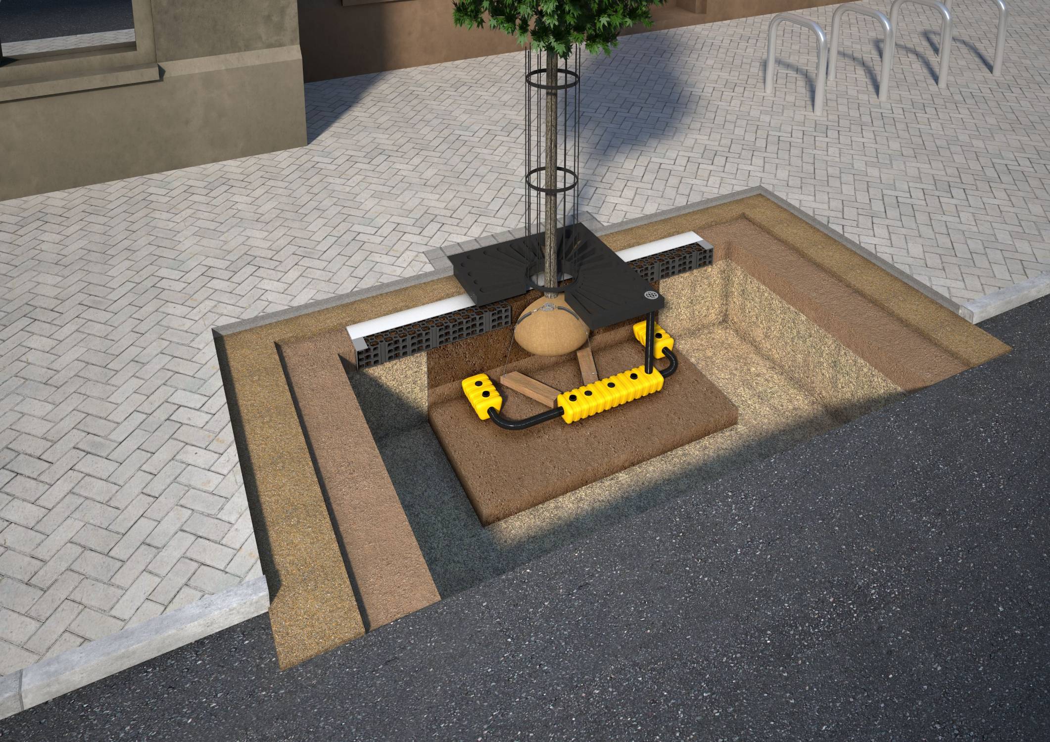 TreeRaft® Tree Pit & Tree Root Protection System