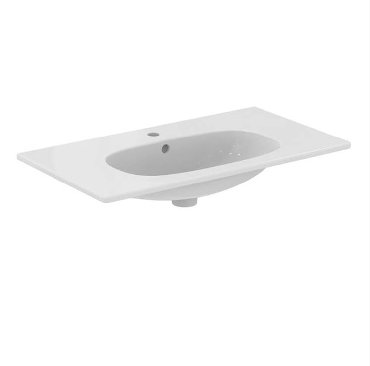 Tesi 80 cm Vanity Washbasin, One Tap Hole With Overflow