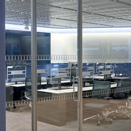 Single Glazed Edge Symmetry Door - Inline Pivot