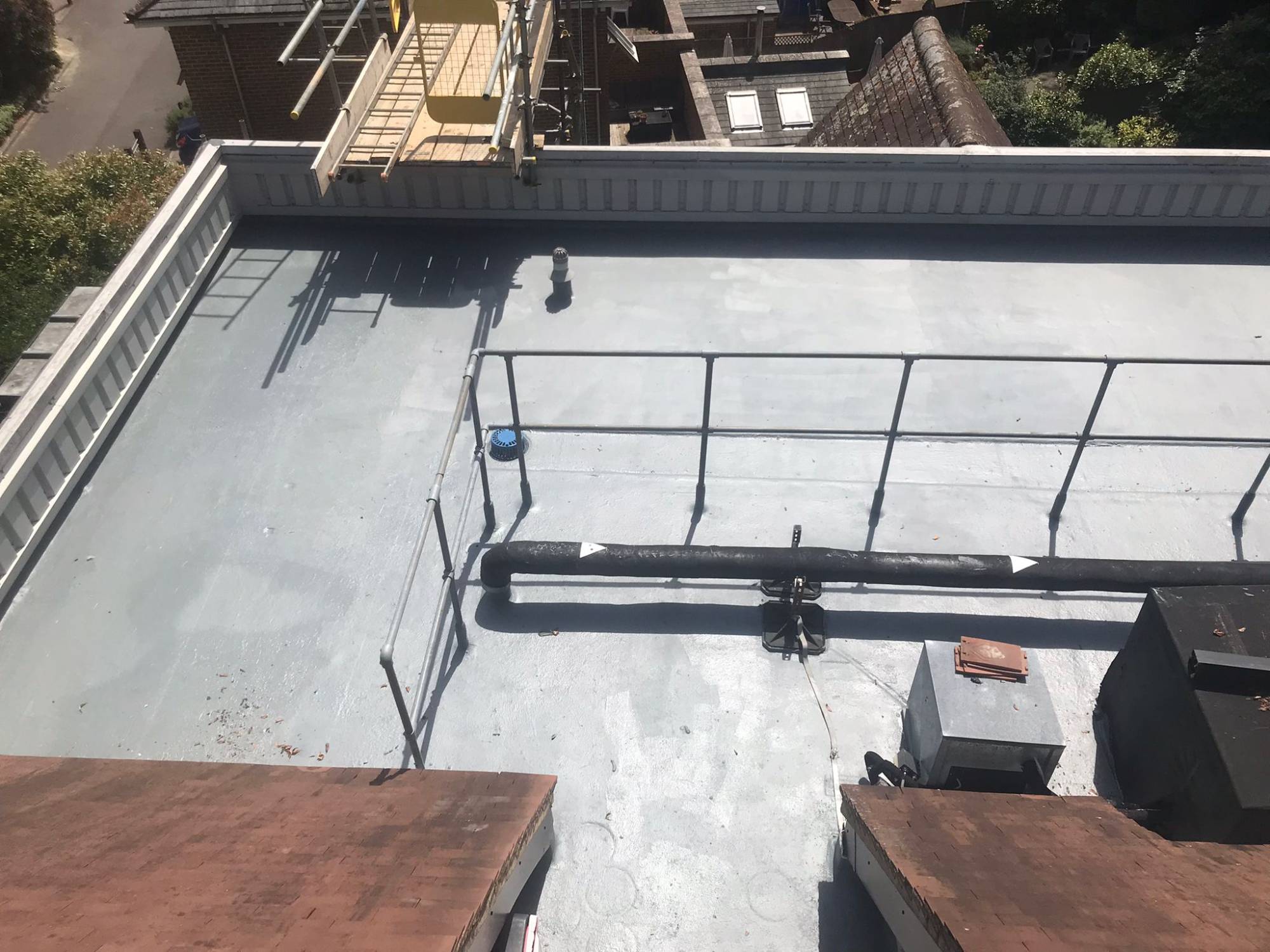 RapidRoof Pro 800m² Healthcare roof refurbishment | Liquid Roofing ...