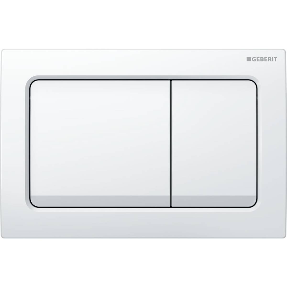 Geberit Alpha01 flush plate for dual flush, square