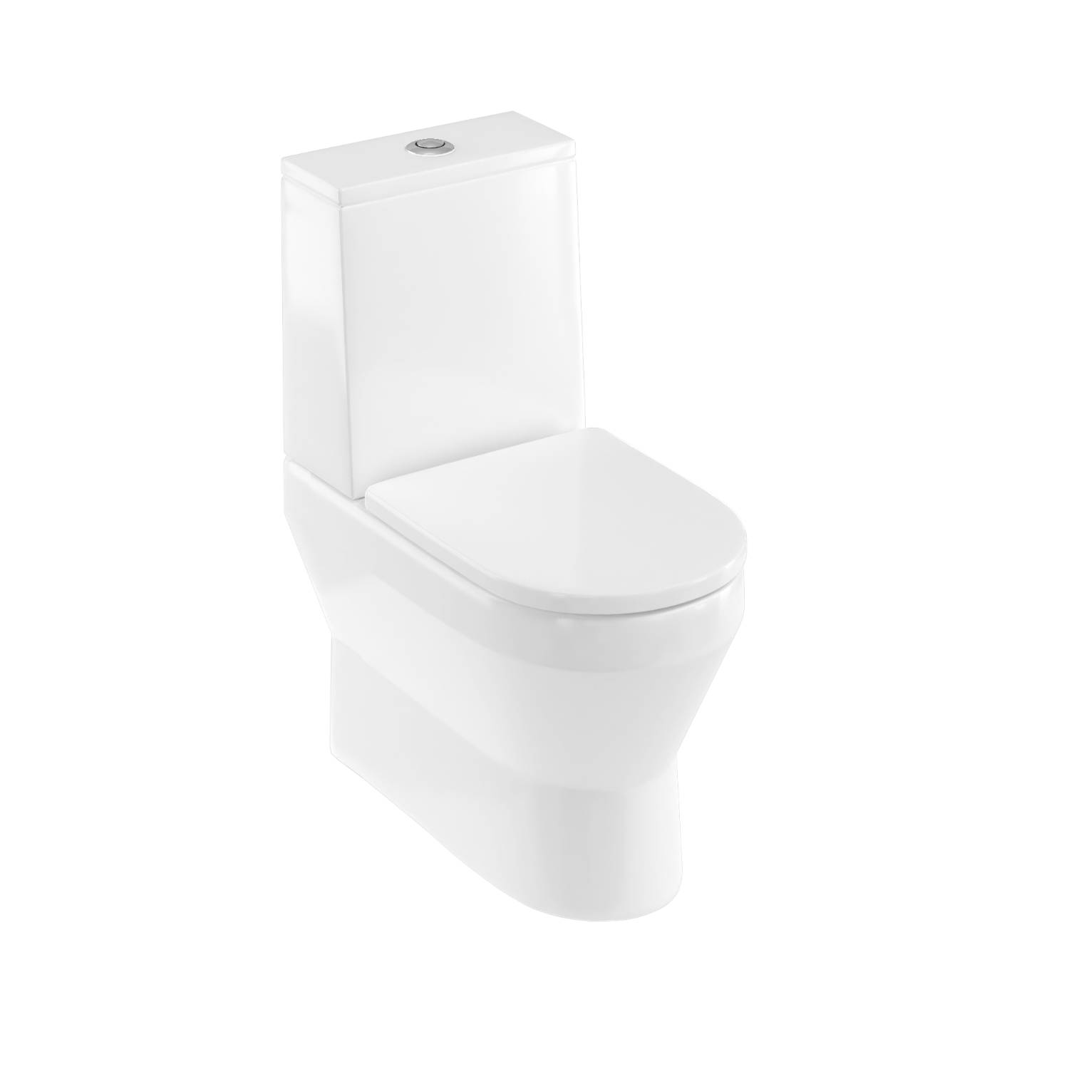 Curve2 Rimless Back-to-wall Close Coupled WC Including Soft Close Seat
